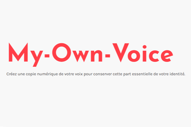 My Own Voice est une application qui permet de personnalité sa voix à partir des dispositifs de CAA Tobii Dynavox